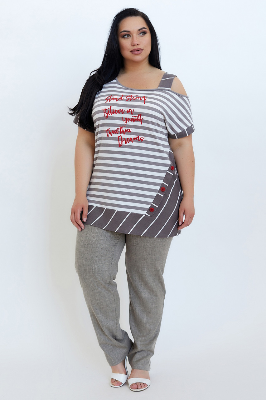 Туніка Азіза світлий беж 50 (100668) 52, фото 1