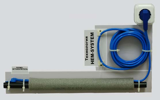 Кабель c (термоограничителем) для защиты труб от замерзания ( 12 м ) - фото 3 - id-p212369102