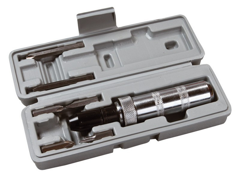 Викрутка ударно-поворотна MasterTool 40-0151, 6 насадок, у кейсі, фото 1