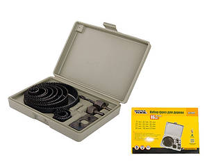 Набір фрез для дерева MasterTool 12-2572, 19-127 мм шт 16