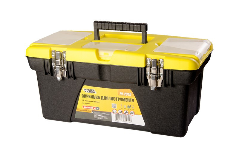 Ящик для інструменту MasterTool 79-2319, 19" (480*250*230 мм), зйомні органайзери, металеві замки, фото 1