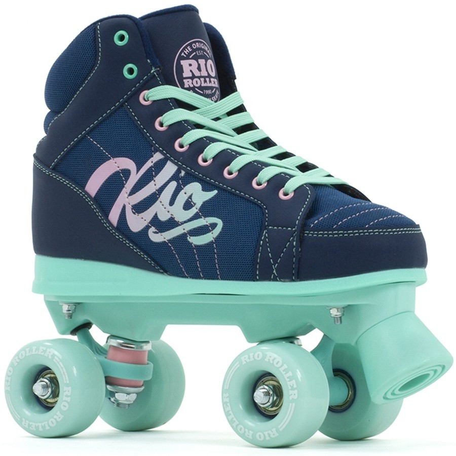 Дитячі роликові ковзани Rio Roller Lumina 38 navy-green