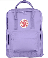 Рюкзак Fjallraven Kanken Classic 16 л с тканевой подкладкой, сиреневый