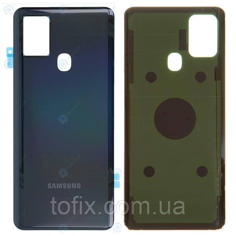 Задня панель корпусу (кришка акумулятора) для Samsung Galaxy A21s (SM-A217), оригінал Чорний
