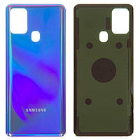 Задняя панель корпуса (крышка аккумулятора) для Samsung Galaxy A21s (SM-A217), оригинал Синий