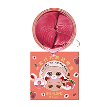 Гідрогелеві патчі під очі SERSANLOVE Peach Lactic Acid Eye Mask з екстрактом персика і лактобактеріями 60 ш