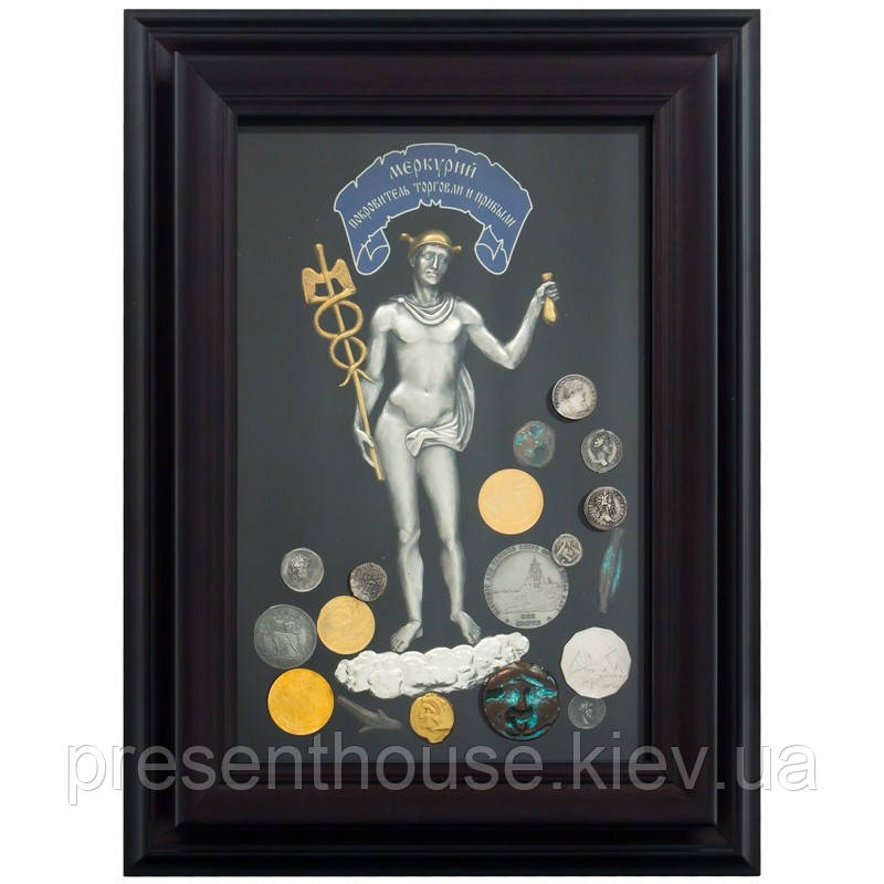 Оригінальний подарунок сувенір "Меркурій" 390х285мм, фото 1
