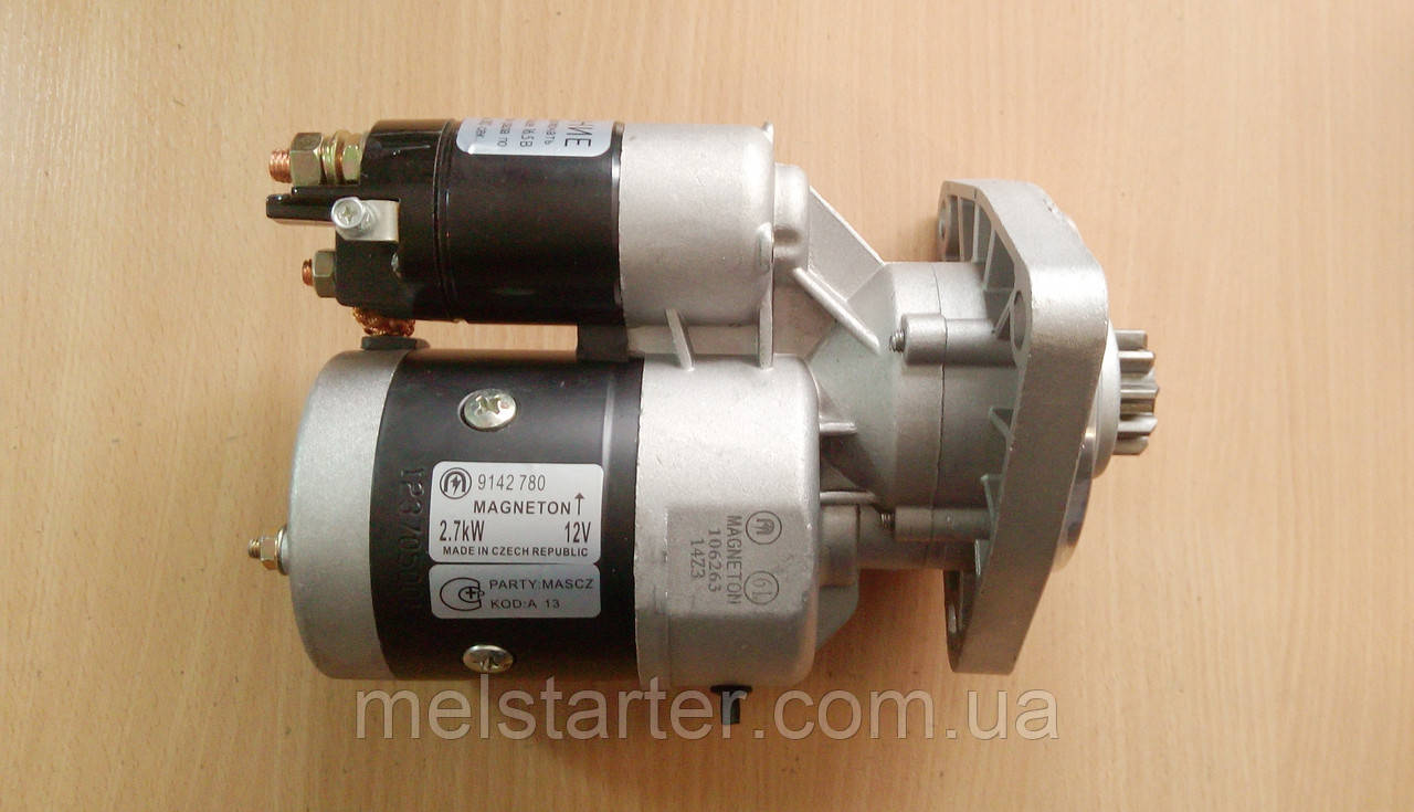 Стартер МТЗ, Т-16, Т-25, Т-40, Д-21А1, Д-120, Д-144, Д-240, Д-243, Д-245, MAGNETON 12 В 2,7 КВТ (9142780)