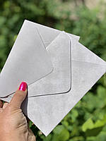 Бархатный конверт Платина С6 (114х162мм), 120г/м2