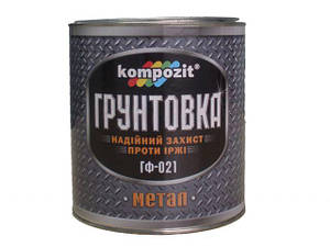 Ґрунт ГФ-021 червоно-коричневий 0,9 кг Kompozit/8шт