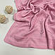 В'язаний Плед Валентинка яскраво-рожевий колір 95*75 см (90% бавовна, 10% акрил), фото 3