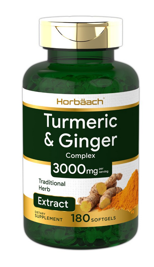 Куркумін з імбиром Horbaach Turmeric Curcumin & Ginger Complex 3000 мг 180 капс.