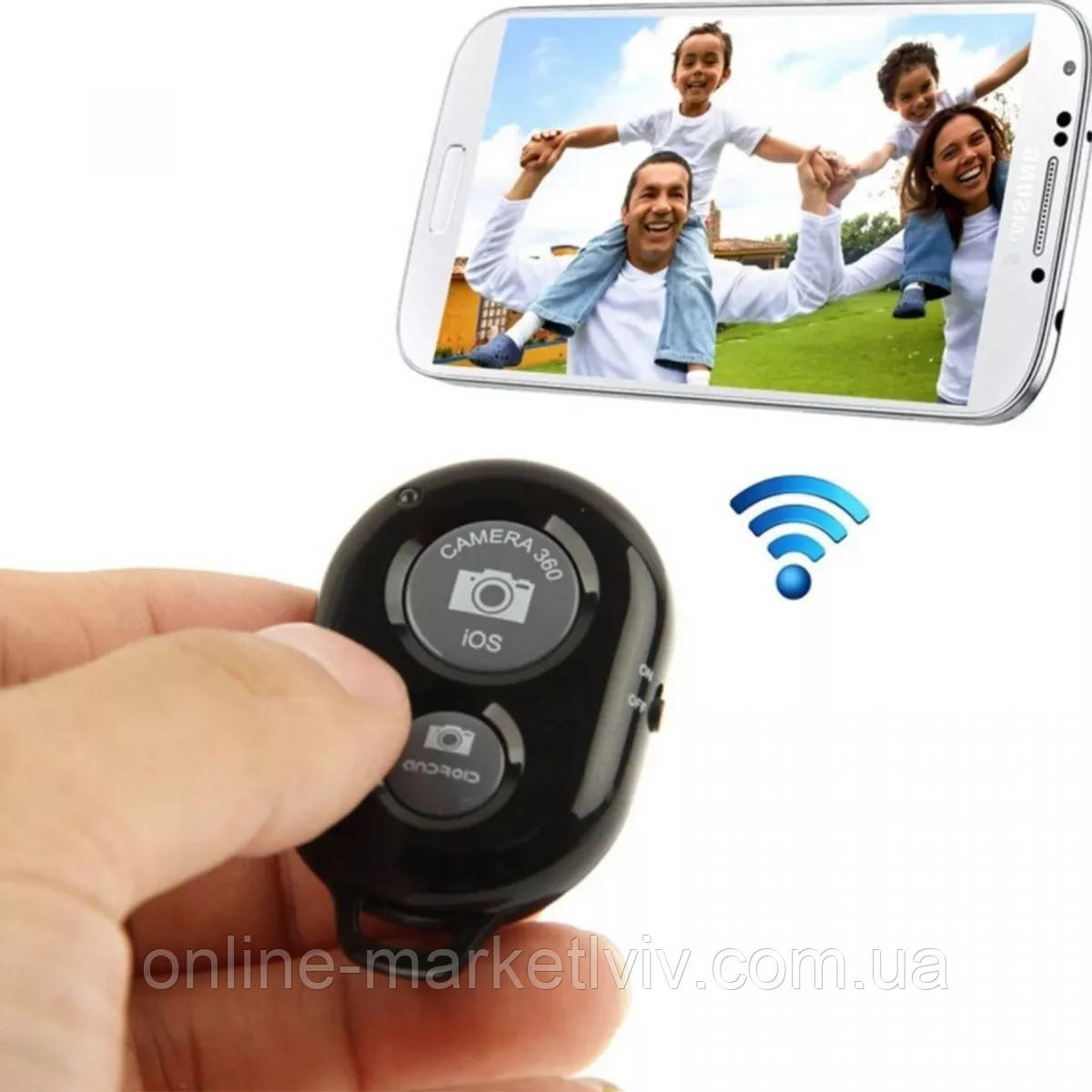 Пульт блютуз для селфі Bluetooth / Кнопка для селфі дистанційного керування, фото 1