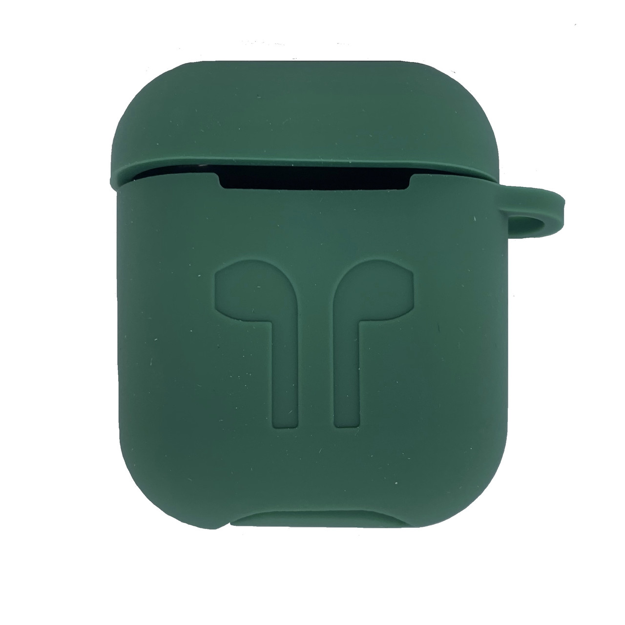 Чохол для навушників AirPods 1/2 темно-зелений, фото 1