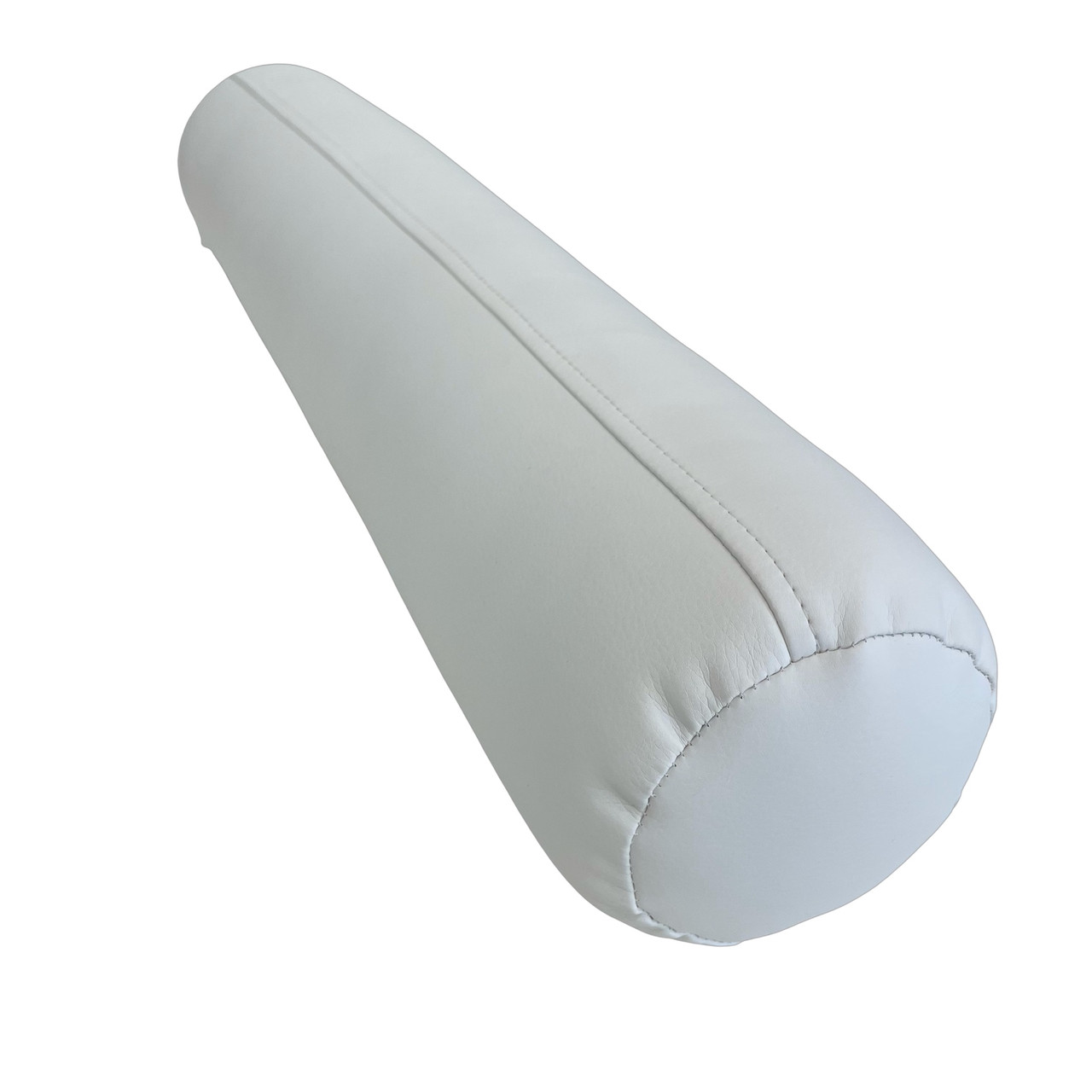 Валик для масажного столу з еко-шкіри 60х10см. білий, фото 1