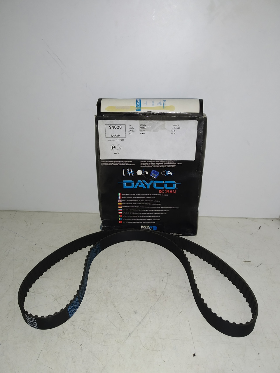 Dayco Ремінь ГРМ FIAT Regata 1.3 83-89,1.6 83-90, 1.7D 85-89