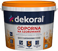 Фарба латексна стійка до стирання Dekoral 3 л Сніжно-біла