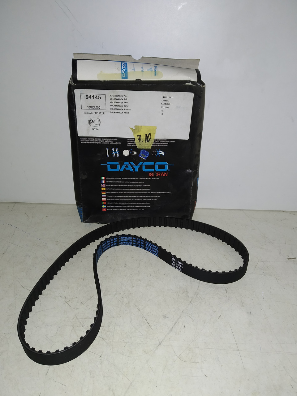 Dayco Ремінь ГРМ VW GOLF II 1.3 л 85-92; POLO 1.0л 90 -94