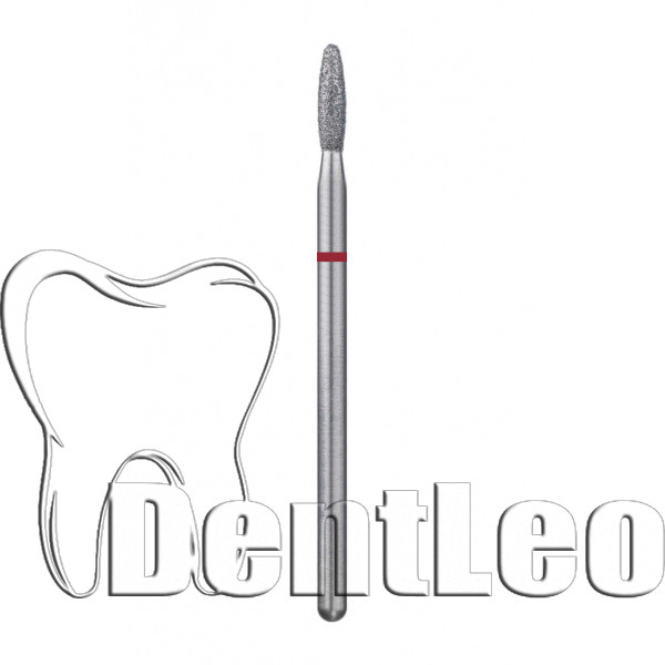 Бор алмазний полум'яний тупий торець — 263.080.021 (КРАСНИЙ)