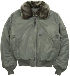 Чоловічий льотний бомбер Alpha Industries B-15 Flight Jacket MJB23010C1 (Sage Green)