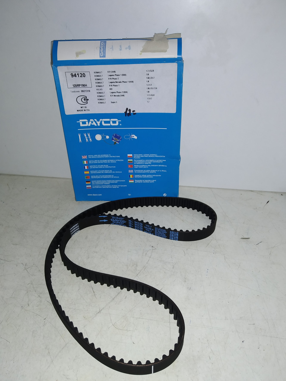 Dayco Ремень ГРМ RENAULT 11, 19, 21, CLIO, LAGUNA, SUPER 5,TRAFIC,VOLVO 340,360,440,460,480, фото 1