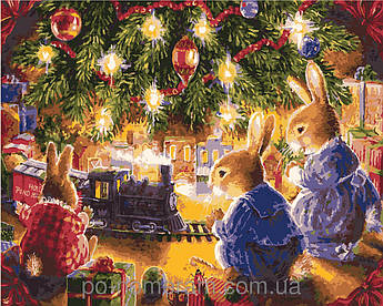 Картина за номерами Menglei КН2452 Різдвяна казка 40 х 50 см