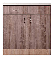 Тумба дводверна з 2 ящиками зі стільницею 1-й кат.(складська програма) 0,7 МАКСІ-Мебель (11804)