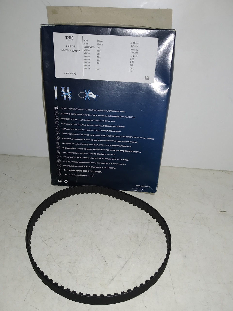 Dayco Ремінь ГРМ AUDI 100 (43, C2) 2.0D