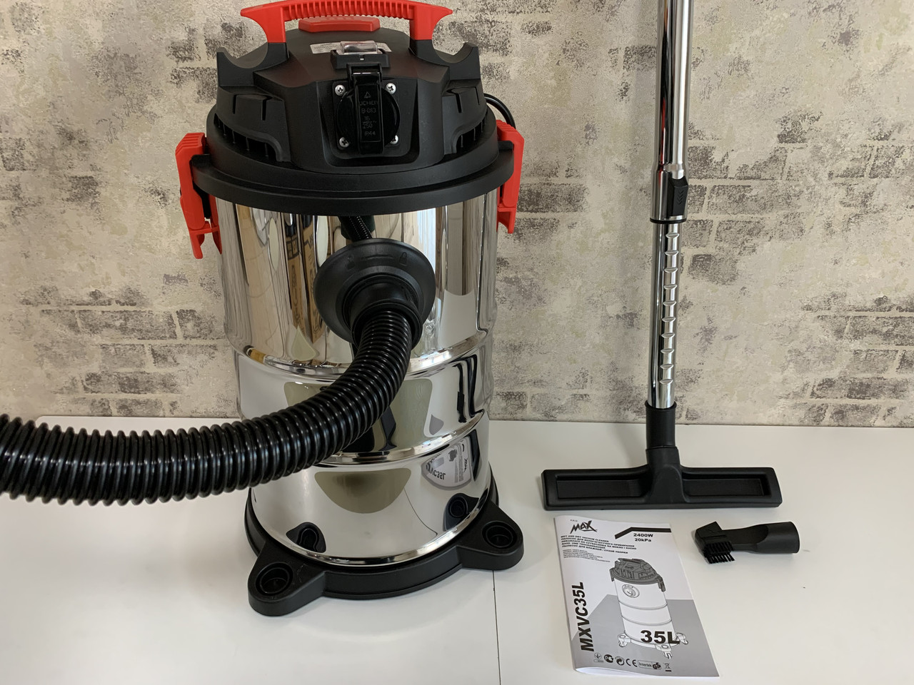 Пилосос промисловий MAX MXVC35L: 2400 Вт: 35л