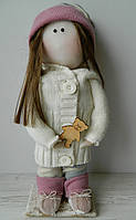 Кукла текстильная ручной роботы девочка Стиль 17*50см