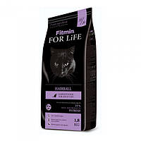 Сухой корм для длинношерстных кошек (для выведение шерсти) Fitmin For Life Hairball 1,8 кг