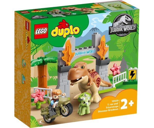 Lego Duplo Втеча динозаврів тиранозавр та трицератопс 10939