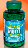 Вітаміни і мінерали для чоловіків 50+ Puritan's Pride ABC Senior Plus Multi 120 таблеток, фото 5