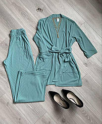 Кардиган трикотажний молодіжний "Ронда" в мятному кольорі