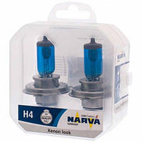 Галогеновые лампы Narva Range Power White H4 48680 12V 60/55W P43t Twin Set