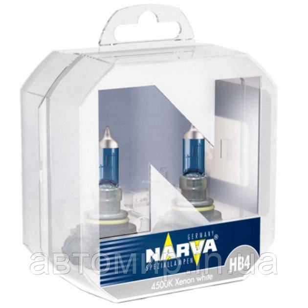 Галогенова лампа Narva Range Power White HB4 (9006) 48626 12V 51W PK22s Twin Set