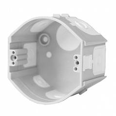 Установча коробка під штукатурку Копос, ПВХ, Ø73х45мм, сіра, для монтажу приладів