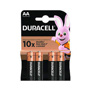 Батарейки AA (LR6) Duracell Alkaline (1.5v) 4шт.