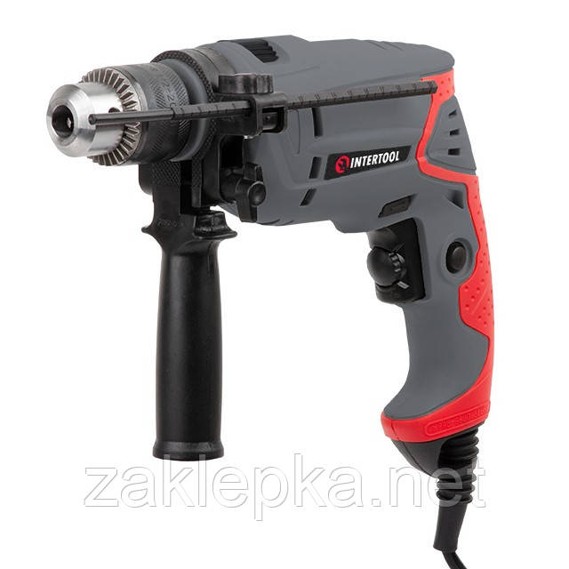 Дриль ударний 550 Вт, 0-2800 об./хв, 1.5-13 мм, плавне регулювання INTERTOOL DT-0107