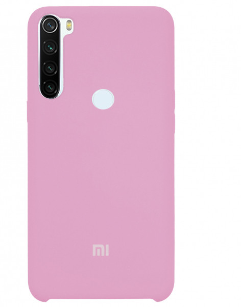 Чохол Silicone case для Xiaomi Redmi Note 8T (06) Light pink рожевий