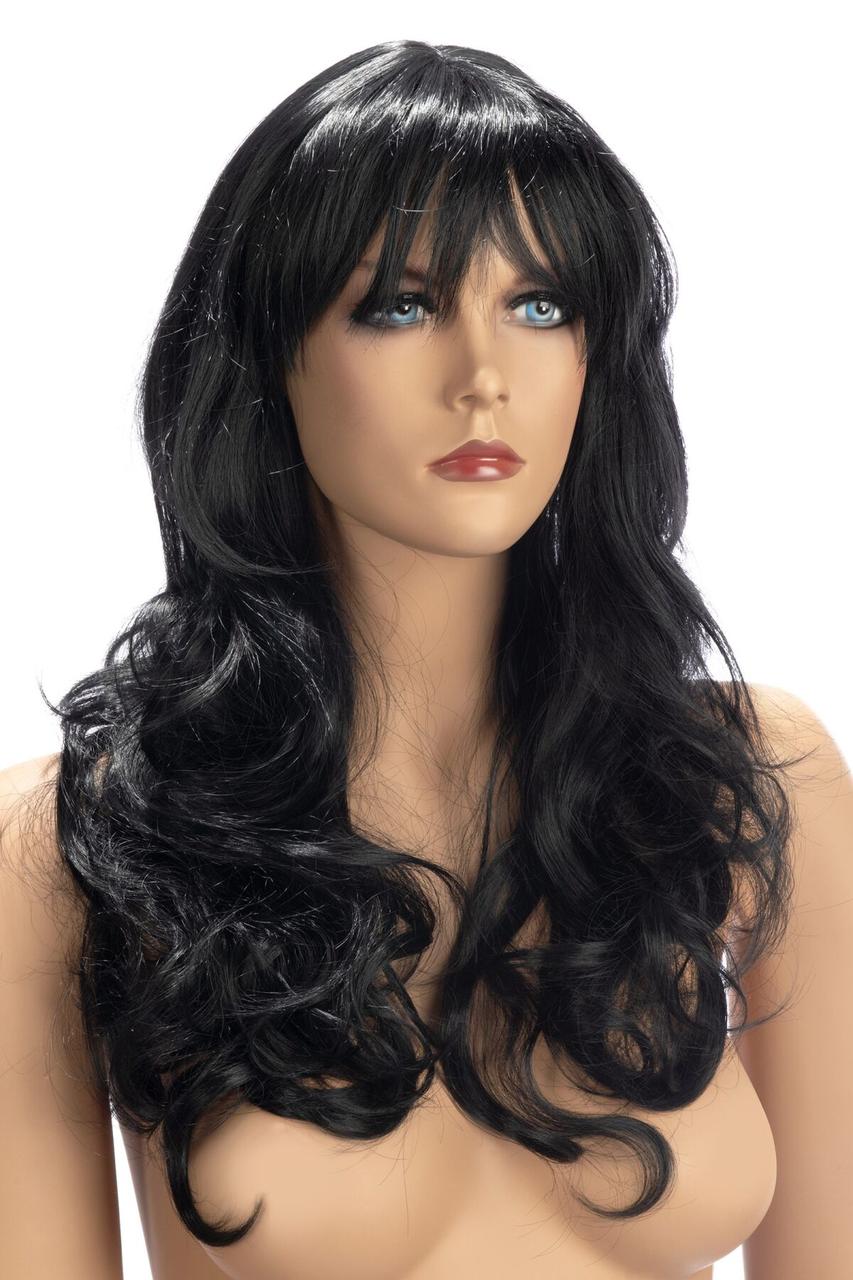 Перука еротичний довгі кучеряві брюнетка для рольових ігор World Wigs ZARA LONG BROWN Talla, фото 1