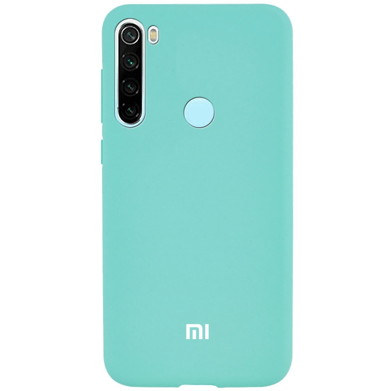 Чохол Silicone case для Xiaomi Redmi Note 8 (02) SeaBlue небесно-блакитний