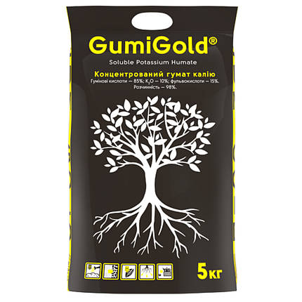Стимулятор росту ЗРУЧНЕННЯ GUMI GOLD (Гумі Голд), 5 кг, гумінові кислоти, фульвокислоти, фото 1