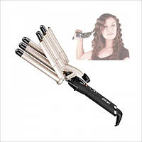 Плойка п'ять хвиль щипці для завивки волосся Gemei GM-2933 ,Щипці для завивки волосся АКЦІЯ