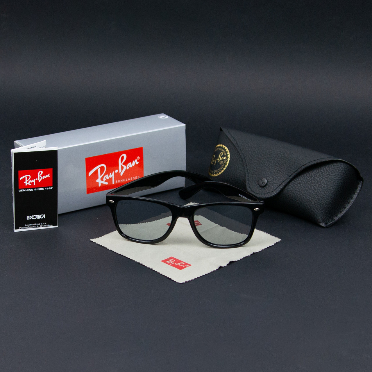 Сонцезахисні окуляри RAY BAN Wayfarer поляризаційні антиблікові UV400 (арт. 2140P)
