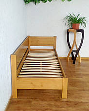 Односпальне кутове ліжко з масиву натурального дерева "Шанталь" від виробника, фото 3