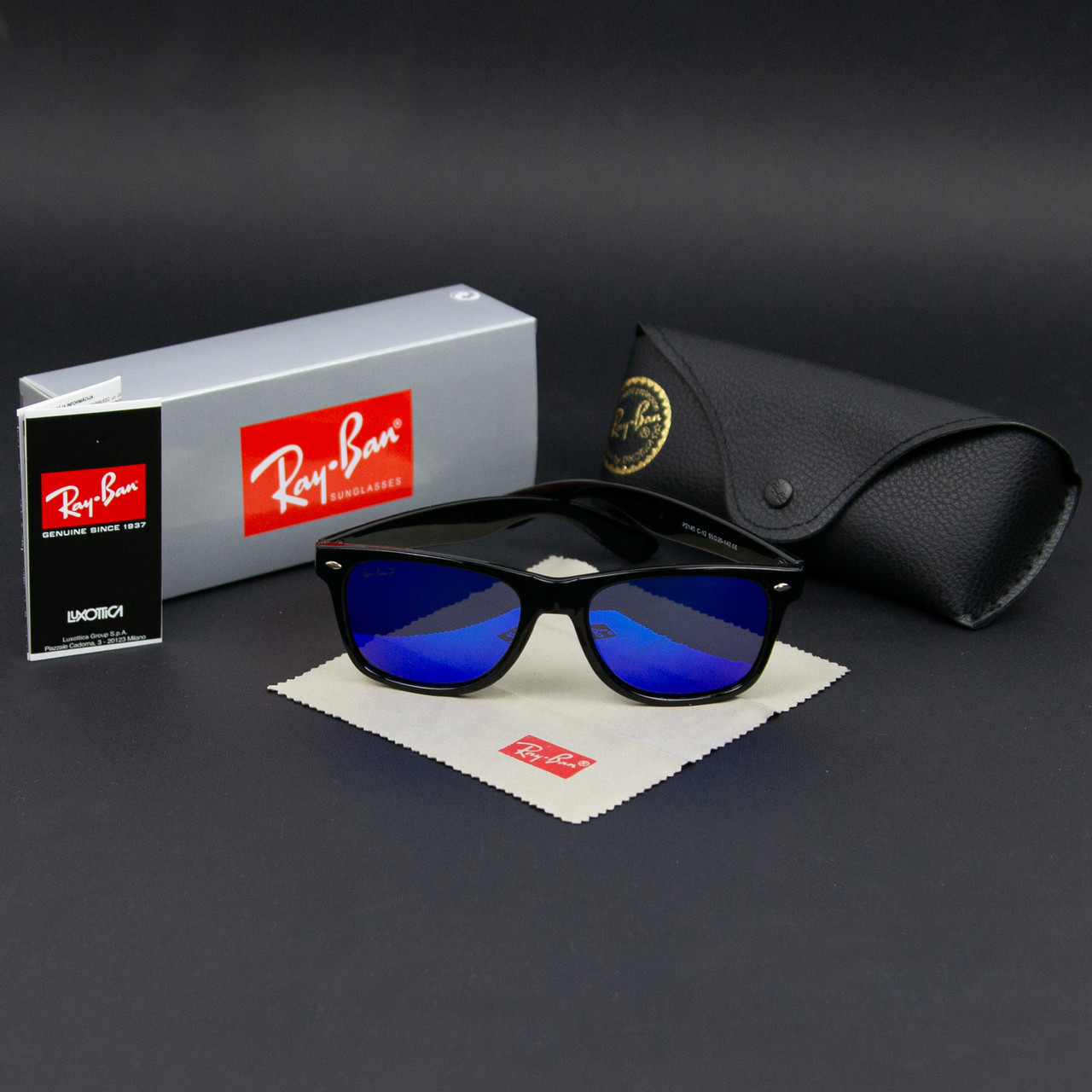 Сонцезахисні окуляри RAY BAN Wayfarer поляризаційні антиблікові UV400 (арт. 2140P)