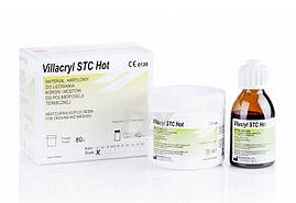 Villacryl STC Hot A3 облицювальна пластмаса, 80г порошок + 40 мл рідина, розколірка по Vita