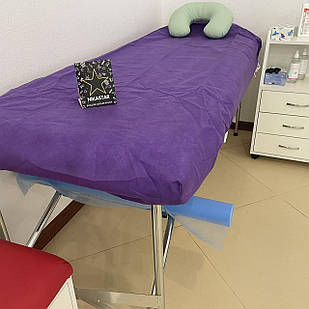 Чохол на кушетку одноразовий 0.8х2.1м. спанбонд 70г/м2 фіолетовий