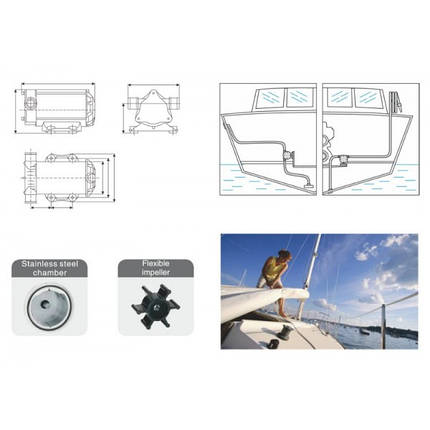 Насос для перекачування води REWOLT, трюмний 12В (RE SLW30-12V), фото 2